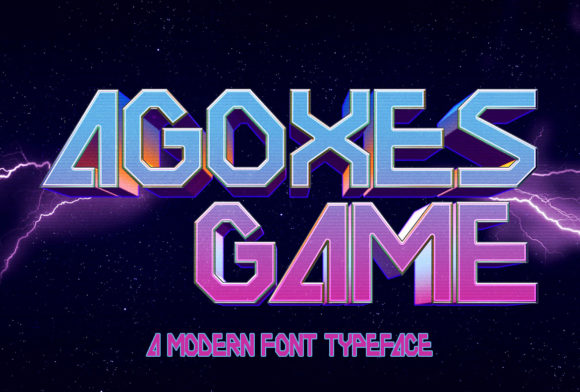 Agoxes Game: A Bold Font for Creative and Commercial Design Projects