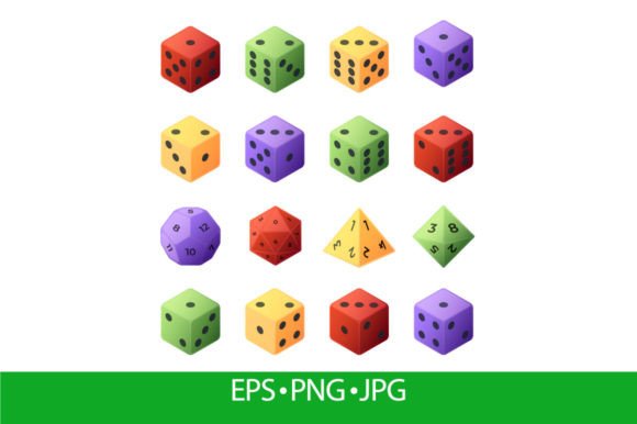 Board Game Dice: Role Playing Different