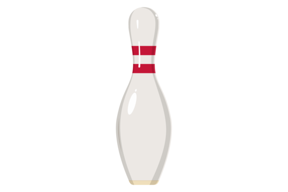 Bowling Pin Cartoon Icon: A Fun Game Symbol for Every Project