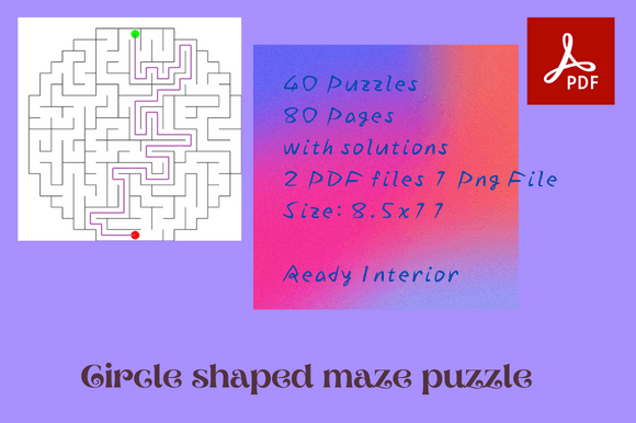 Circle Maze Game Activity KDP Interior: A Versatile Tool for Creatives, Educators, and Entrepreneurs