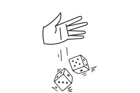 Doodle Game Dice Illustration: Creative Fuel for Everyday Projects