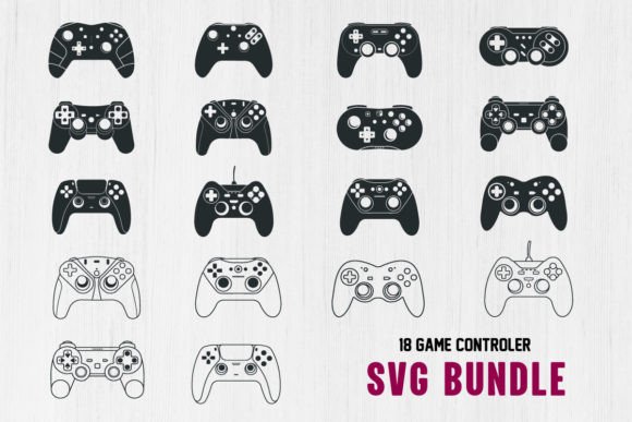 Game Controller Silhouette: A Bold Design Asset for Modern Creatives