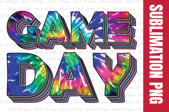 Game Day Tie Dye Sublimation Design: A Creative Digital Solution for Custom Projects