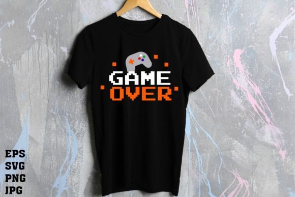 Game Over SVG Gamer Controller: A Versatile Design Asset