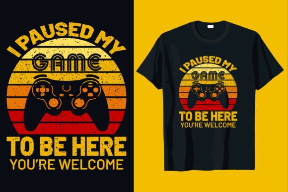 I Paused My Game T-Shirt Design: A Creative Digital Asset for Makers and Designers