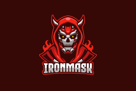 Ironmask E-sports Game Logo Template