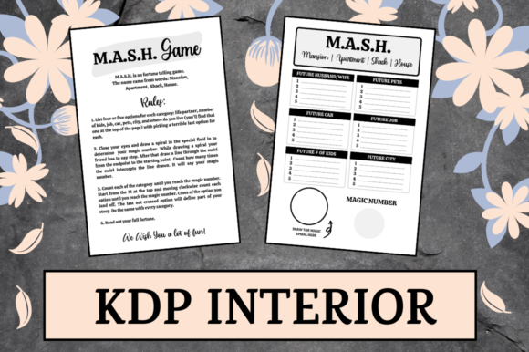 MASH Paper Game KDP Interior: A Practical Resource for Print-on-Demand Creators