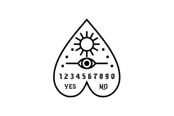 Ouija Board Death Game Origin of Evil: A Unique Creative Asset for Horror-Themed Design