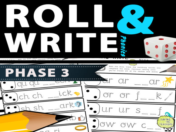 Phase 3 Phonics Handwriting Dice Game: A Playful Approach to Learning