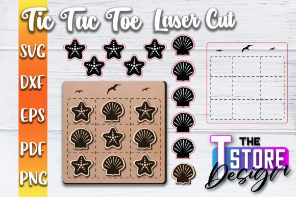 Tic Tac Toe Laser Cut SVG Game: A Versatile Design for Laser Cutting Projects