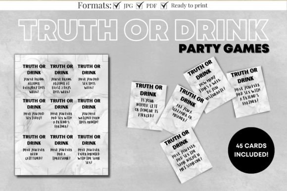 Truth or Drink Drinking Game Printable: Spice Up Any Party Instantly