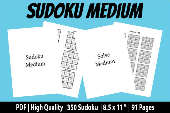 Unlock Your Brain Power with Sudoku: Master Medium and Hard Puzzles with Instant Download PDFs